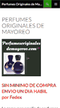 Mobile Screenshot of perfumesoriginalesdemayoreo.com